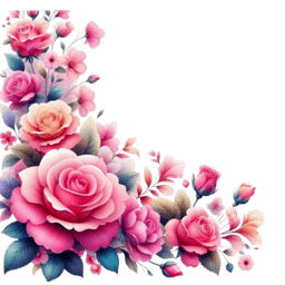Decorative floral corner